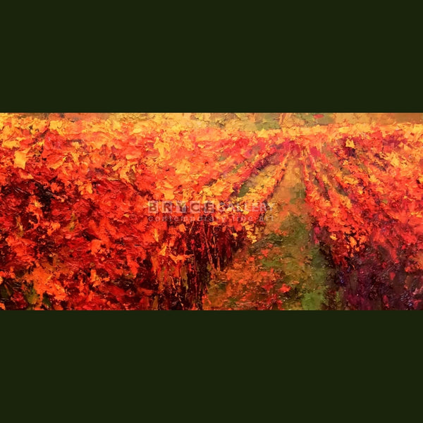 Autumn Vineyard Painting