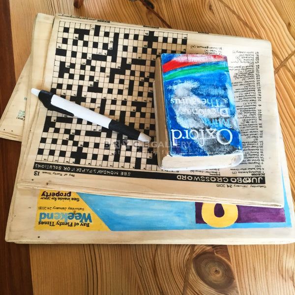 Crossword And Dictionary Sculptures