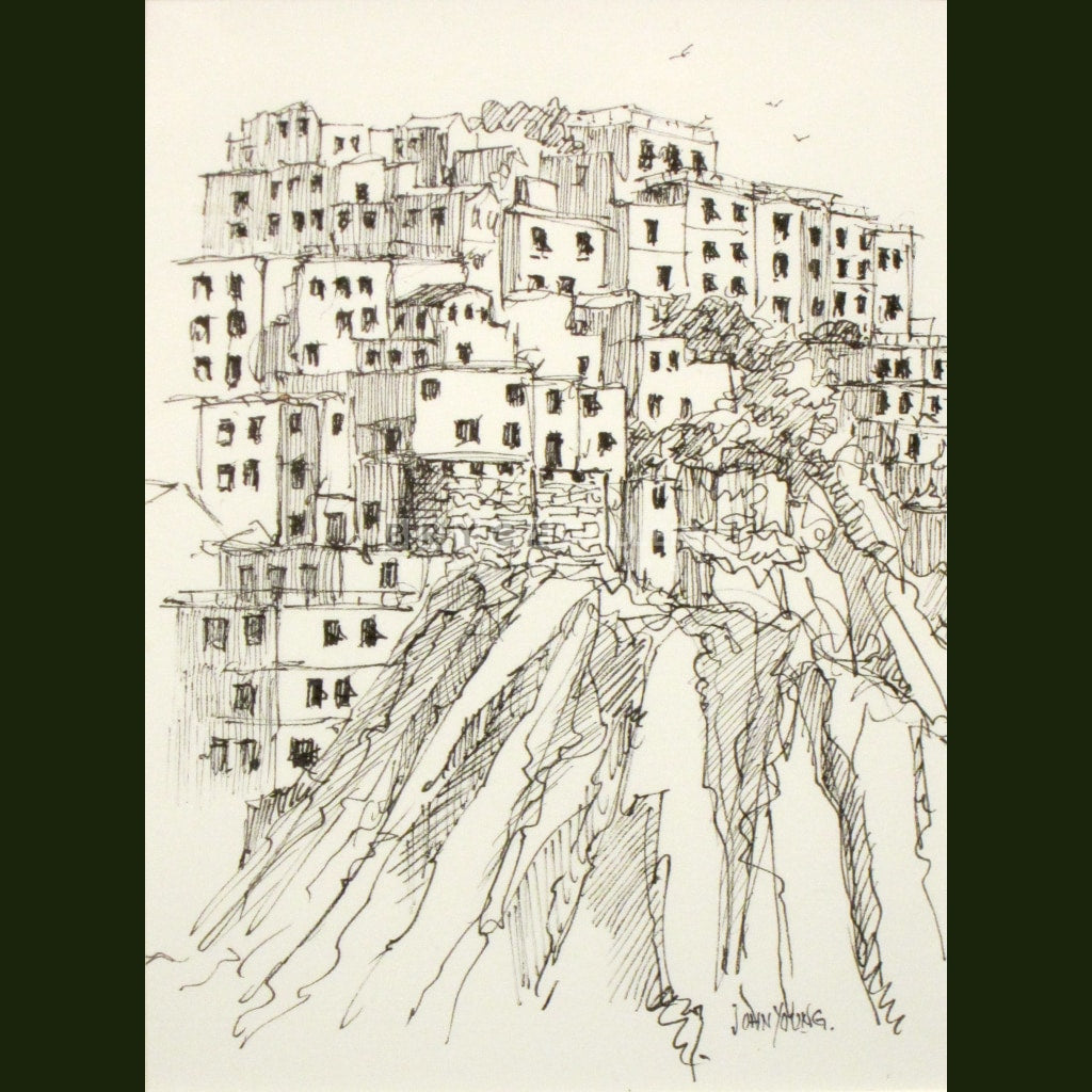 Manarola Cinque Terre Paintings
