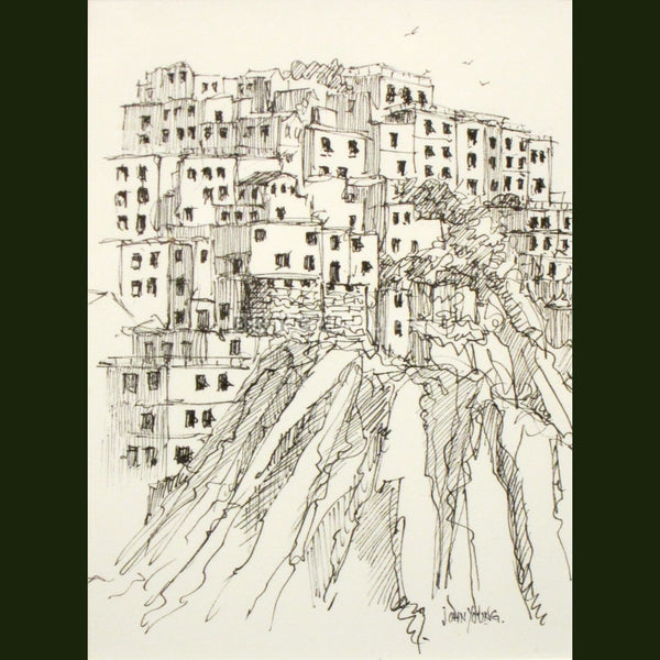 Manarola Cinque Terre Paintings