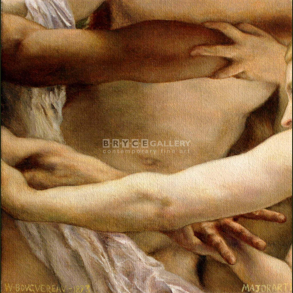 Nymphs & Satyr Cropped Piece Paintings