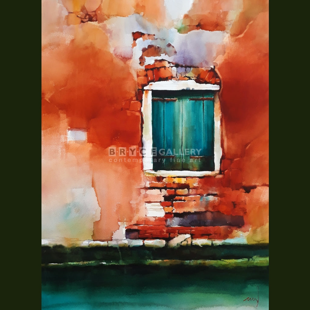 Window In Tuscany Painting